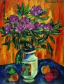 naturaleza muerta con peonías en un jarrón Petr Petrovich Konchalovsky flores impresionismo